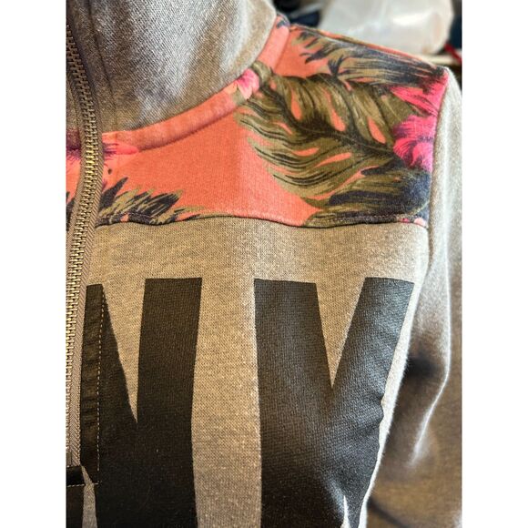 Victoria's Secret PINK Perfect Quarter Zip Pullover Sweatshirt Gray size XS E88 - Picture 5 of 7